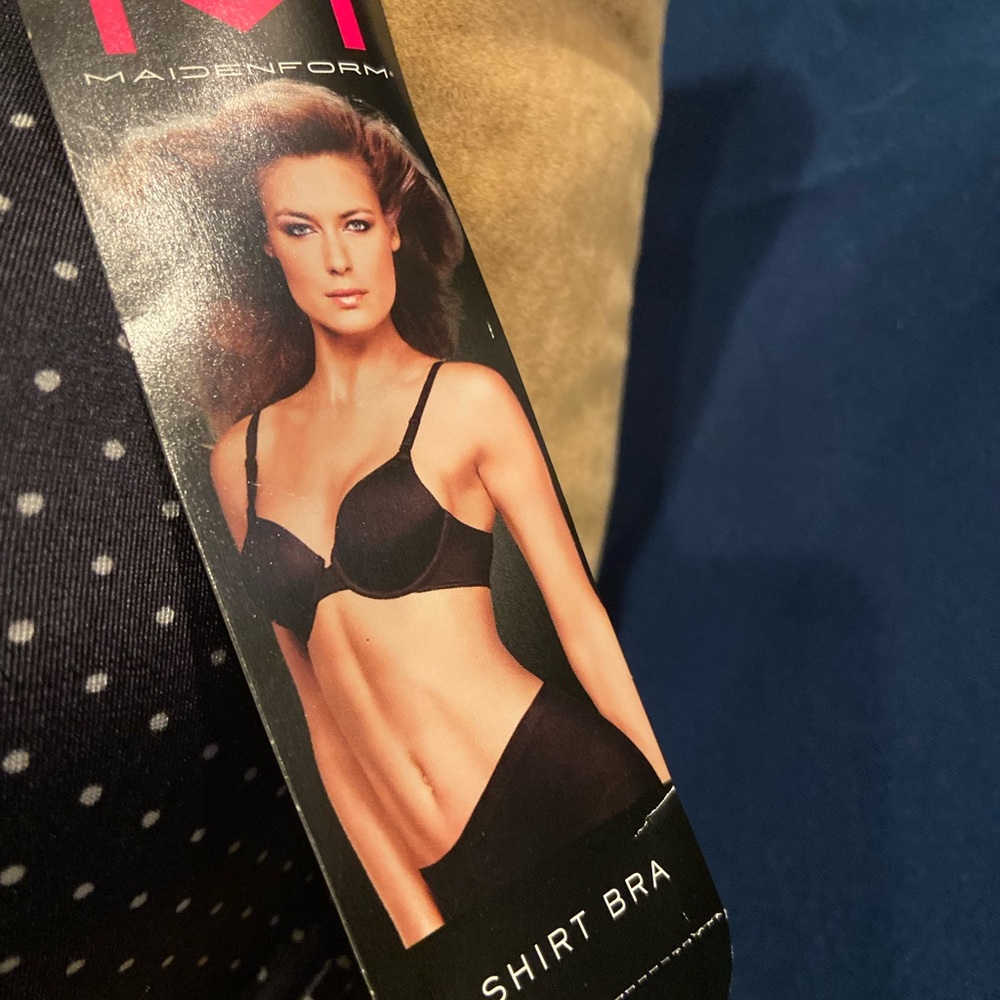 New with tag black Maidenform molded cup T-shirt underwire bra 34D - Picture 3 of 5